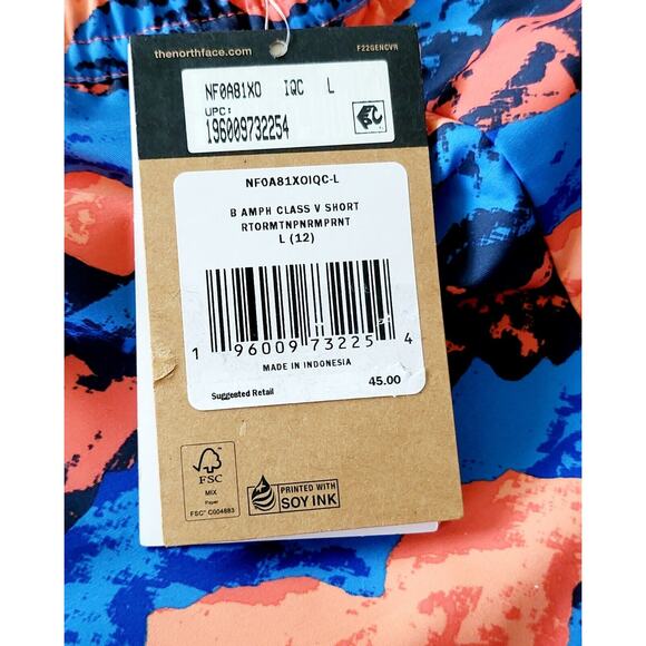 NWT THE NORTH FACE Amphibious Class V Shorts Retro Mountain Panorama Boys L (12) - Picture 2 of 12